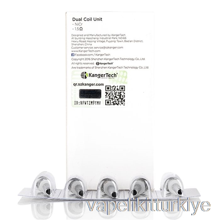 Vape Likit Kanger çift ünite Yedek Bobinler 1.5ohm Bobinler